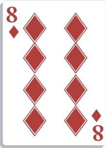 Apprendre la voyance avec jeu 32 cartes : le 8 de carreau
