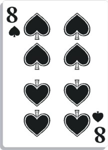 Apprendre la voyance avec jeu 32 cartes : le 8 de pique