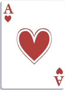 Apprendre la voyance avec jeu 32 cartes : as de coeur
